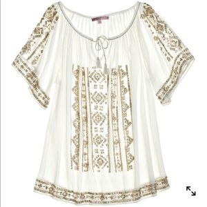 Calypso St. Barth Pearlie sequin embellished top